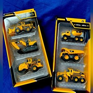 CAT metal truck toys (2 pack, 6 total) NWT